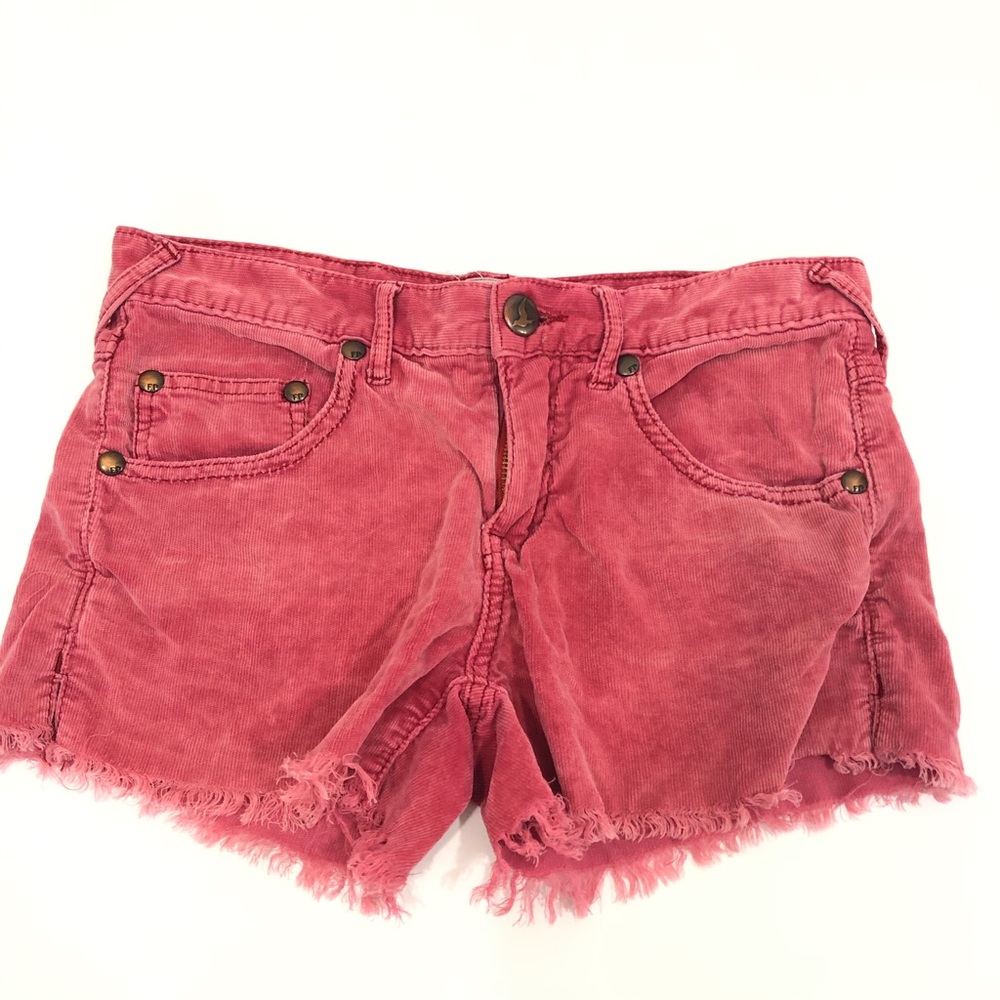 Free People jean Corduroy Cutoff Shorts